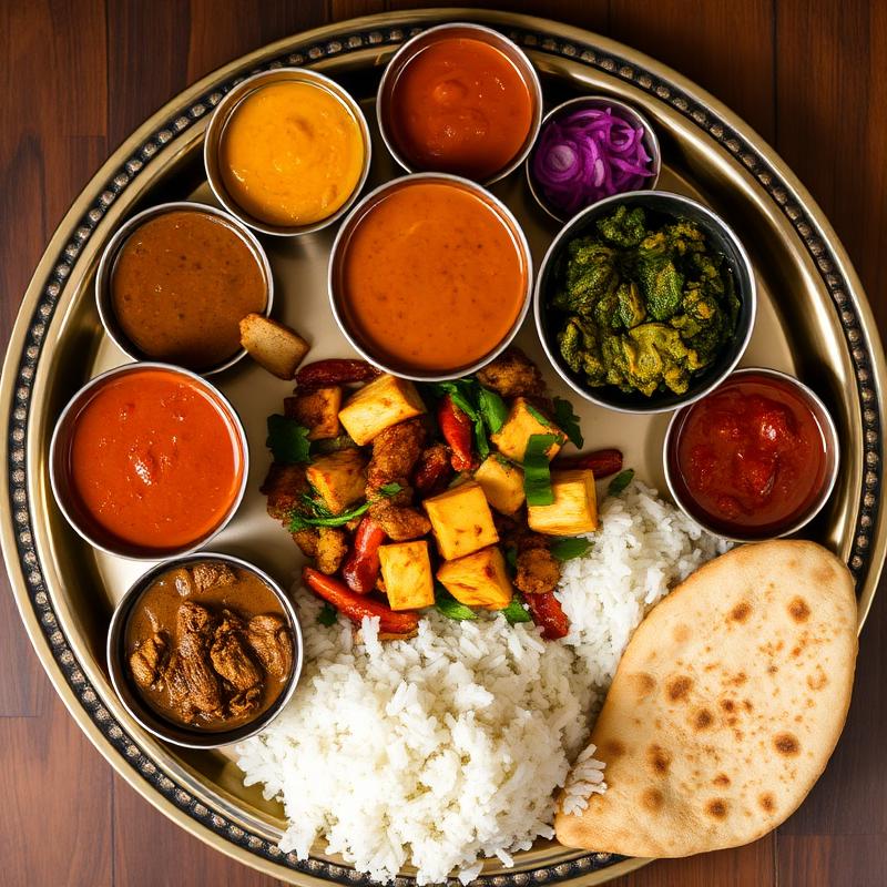 Thali indiano vegetariano