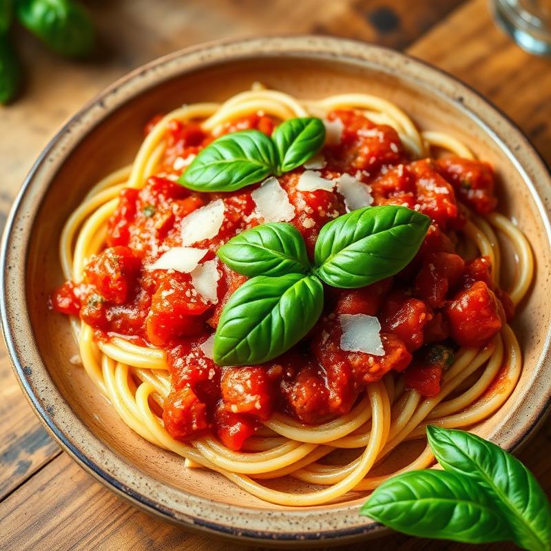 Pasta al pomodoro e basilico